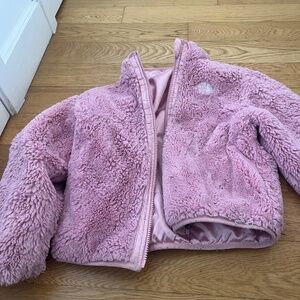 Northface pink jacket 6/7